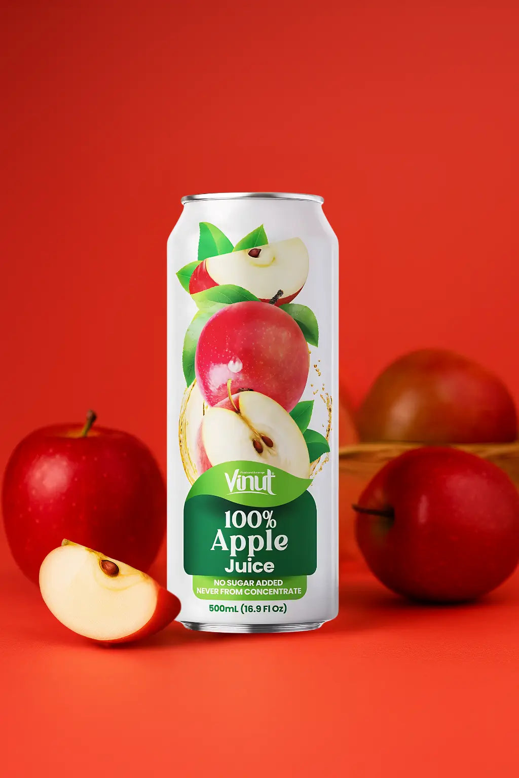 Apple - VINUT | 100% Real Fruit Juice – No Sugar Added | Tropical, Organic, Non-GMO. Drink Vinut Now.