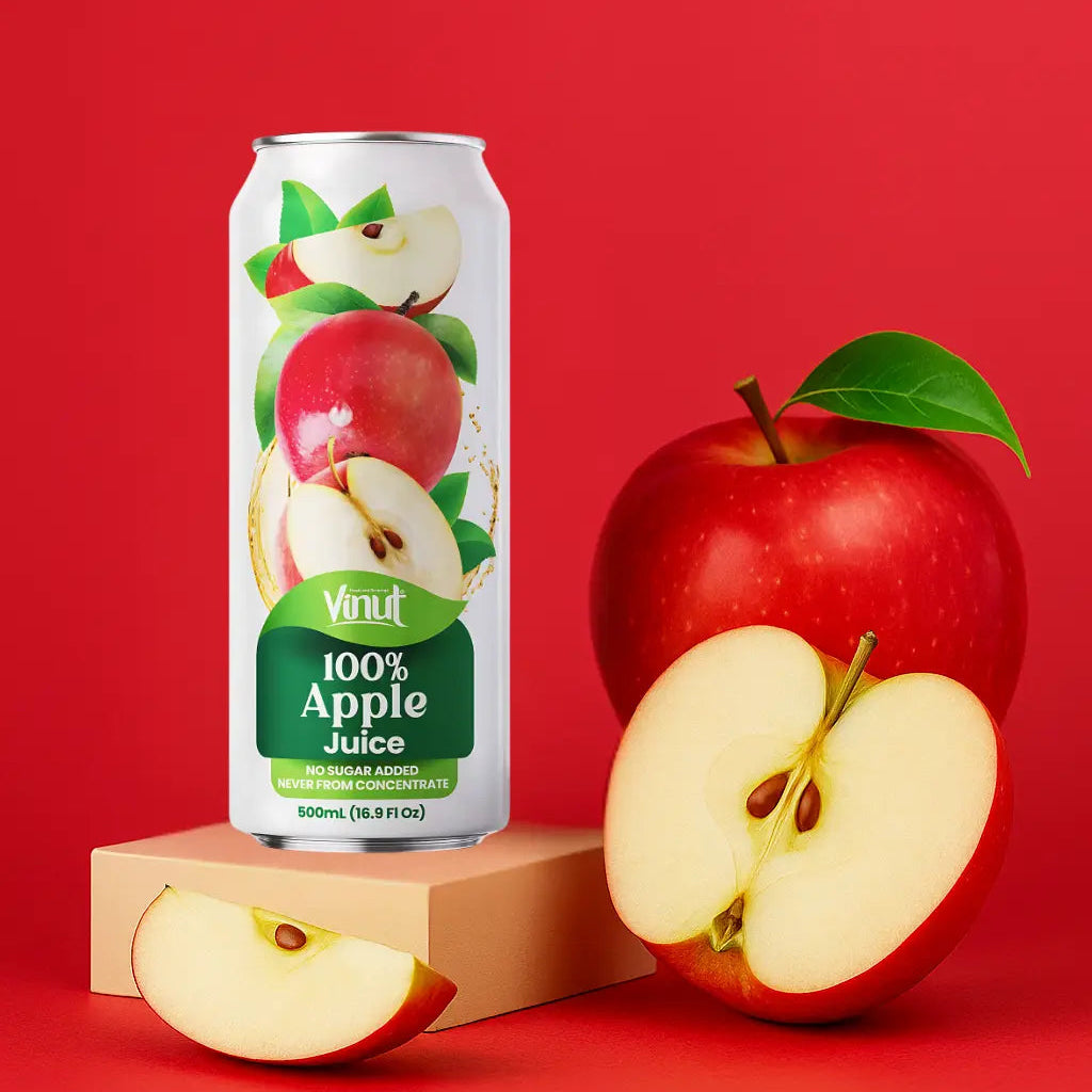 Apple - VINUT | 100% Real Fruit Juice – No Sugar Added | Tropical, Organic, Non-GMO. Drink Vinut Now.