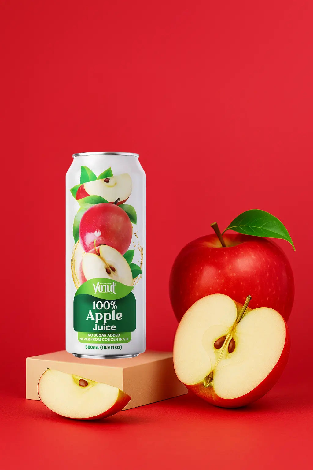 Apple - VINUT | 100% Real Fruit Juice – No Sugar Added | Tropical, Organic, Non-GMO. Drink Vinut Now.