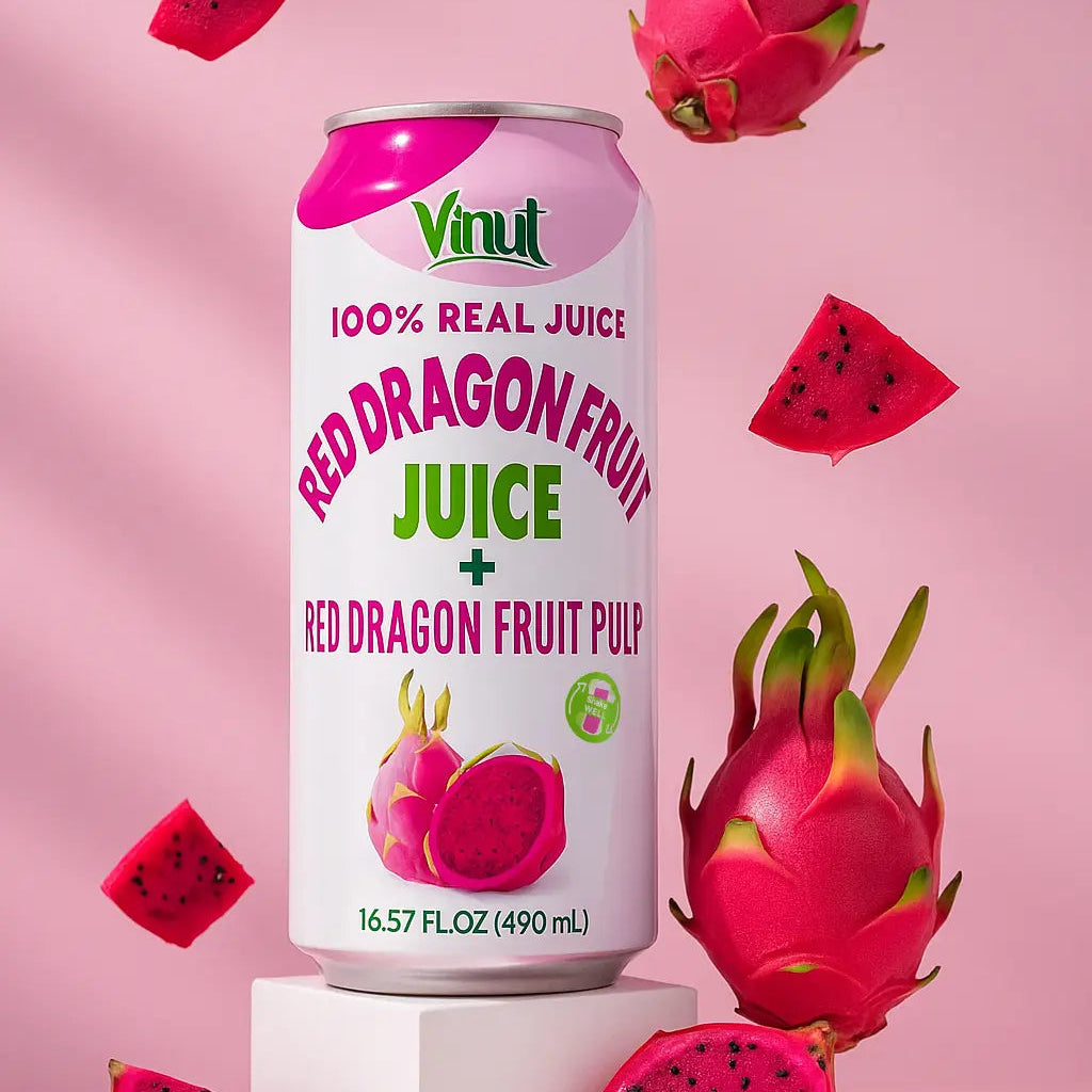 Dragon Fruit - VINUT | 100% Real Fruit Juice – No Sugar Added | Tropical, Organic, Non-GMO. Drink Vinut Now.