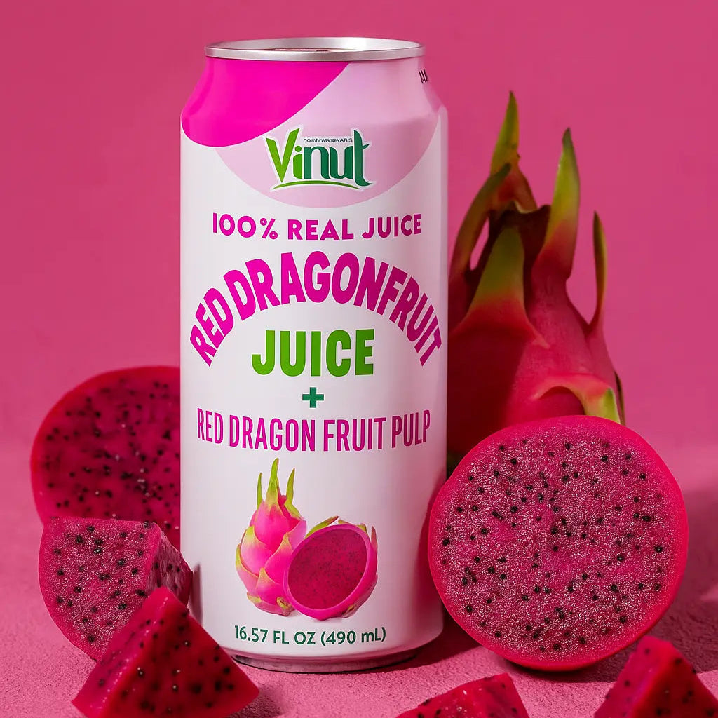 Dragon Fruit - VINUT | 100% Real Fruit Juice – No Sugar Added | Tropical, Organic, Non-GMO. Drink Vinut Now.