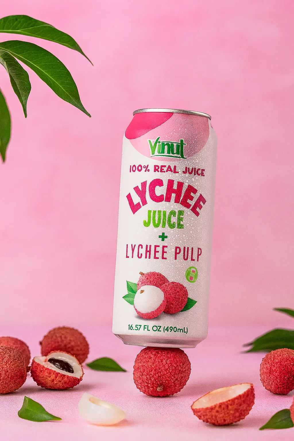 Lychee - VINUT | 100% Real Fruit Juice – No Sugar Added | Tropical, Organic, Non-GMO. Drink Vinut Now.