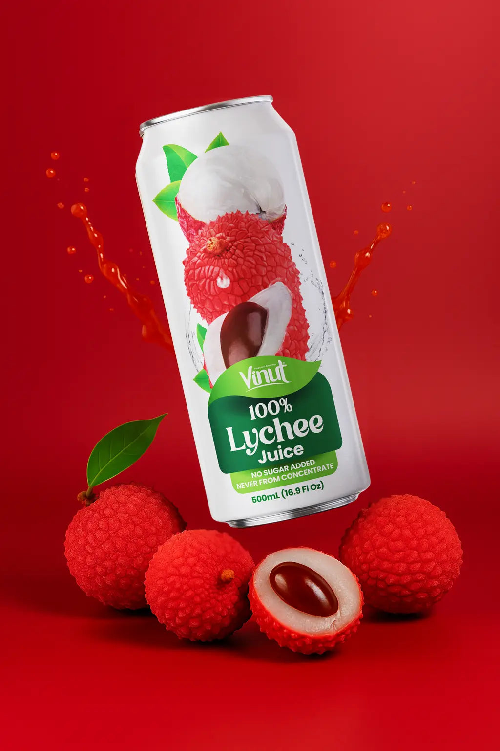 Lychee - VINUT | 100% Real Fruit Juice – No Sugar Added | Tropical, Organic, Non-GMO. Drink Vinut Now.