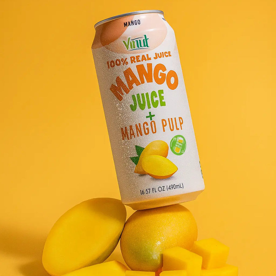 Mango - VINUT | 100% Real Fruit Juice – No Sugar Added | Tropical, Organic, Non-GMO. Drink Vinut Now.