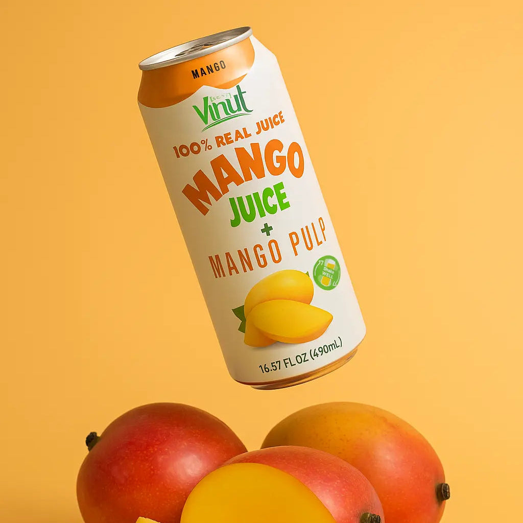 Mango - VINUT | 100% Real Fruit Juice – No Sugar Added | Tropical, Organic, Non-GMO. Drink Vinut Now.