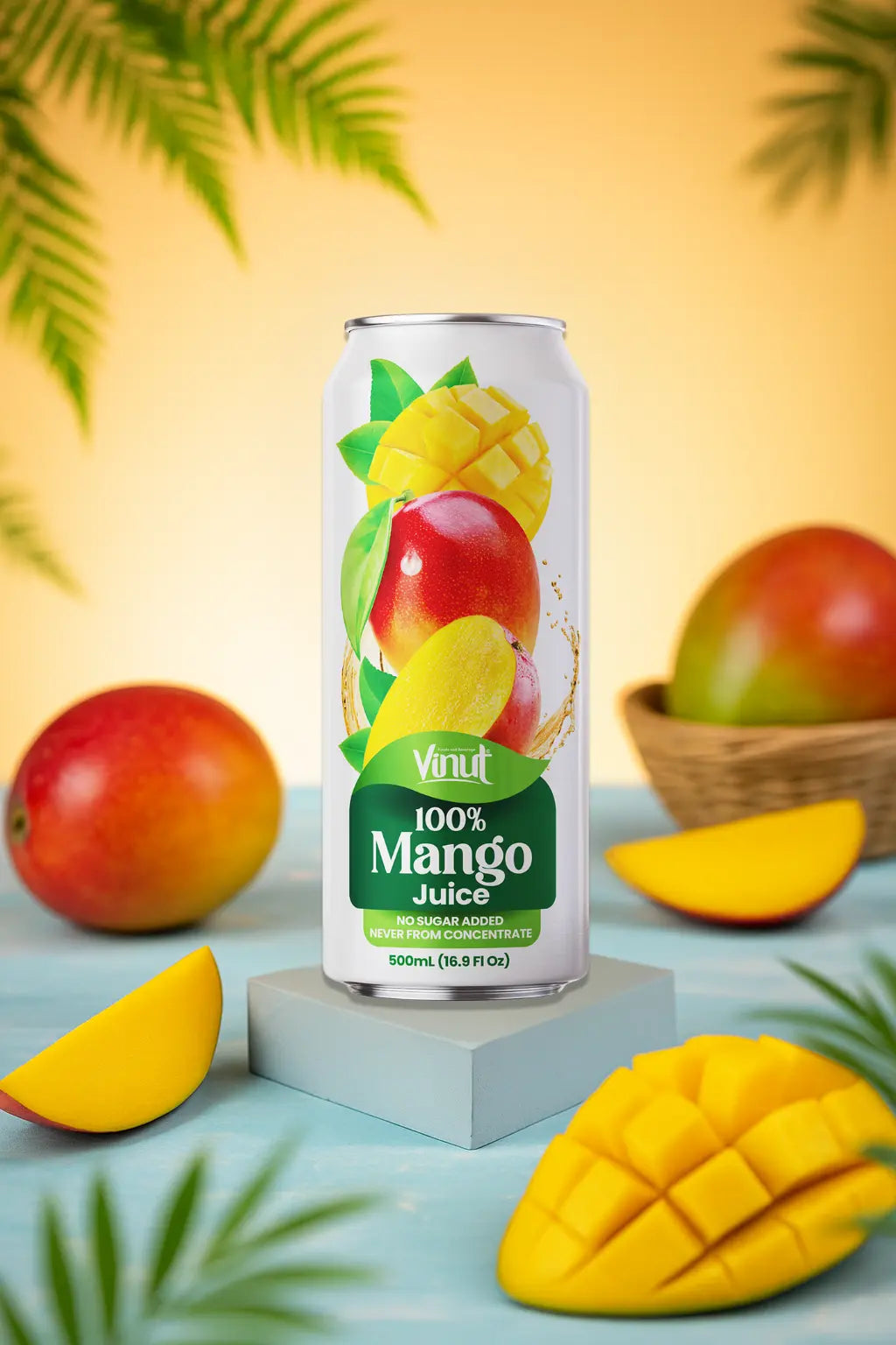 Mango - VINUT | 100% Real Fruit Juice – No Sugar Added | Tropical, Organic, Non-GMO. Drink Vinut Now.