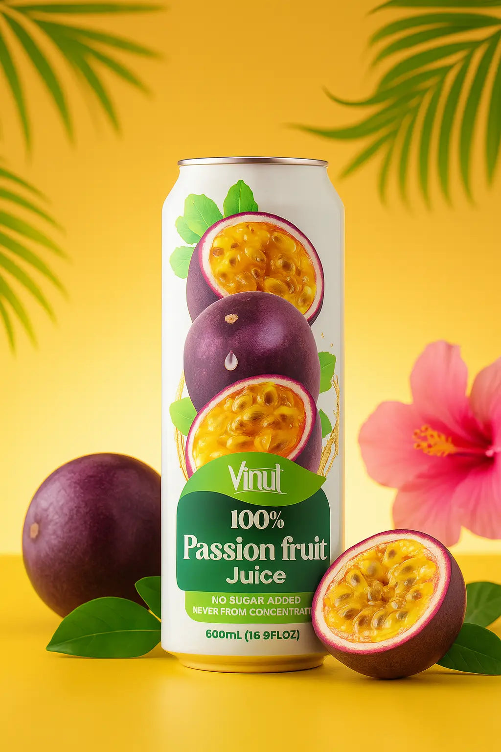 Passion Fruit - VINUT | 100% Real Fruit Juice – No Sugar Added | Tropical, Organic, Non-GMO. Drink Vinut Now.