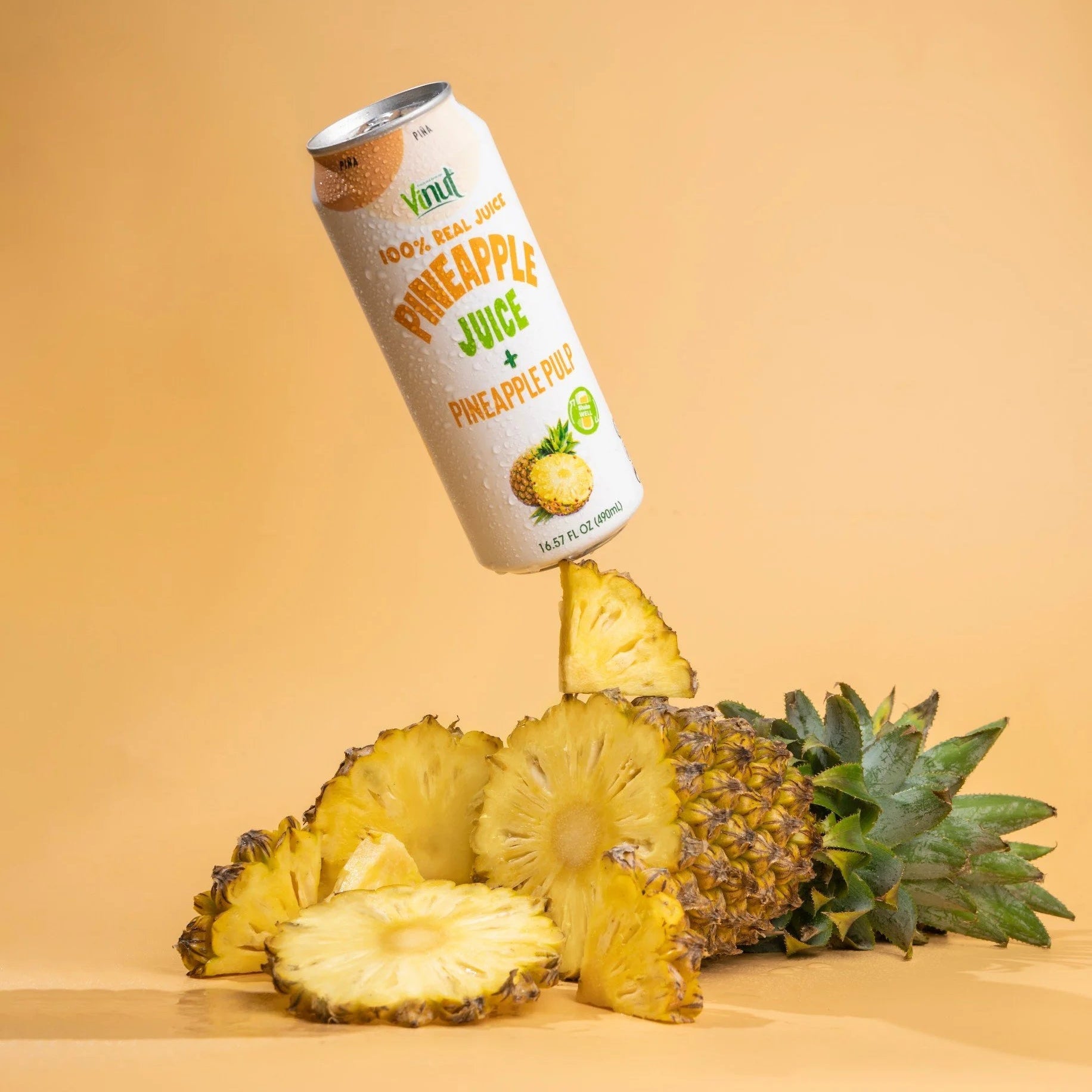 Pineapple - VINUT | 100% Real Fruit Juice – No Sugar Added | Tropical, Organic, Non-GMO. Drink Vinut Now.