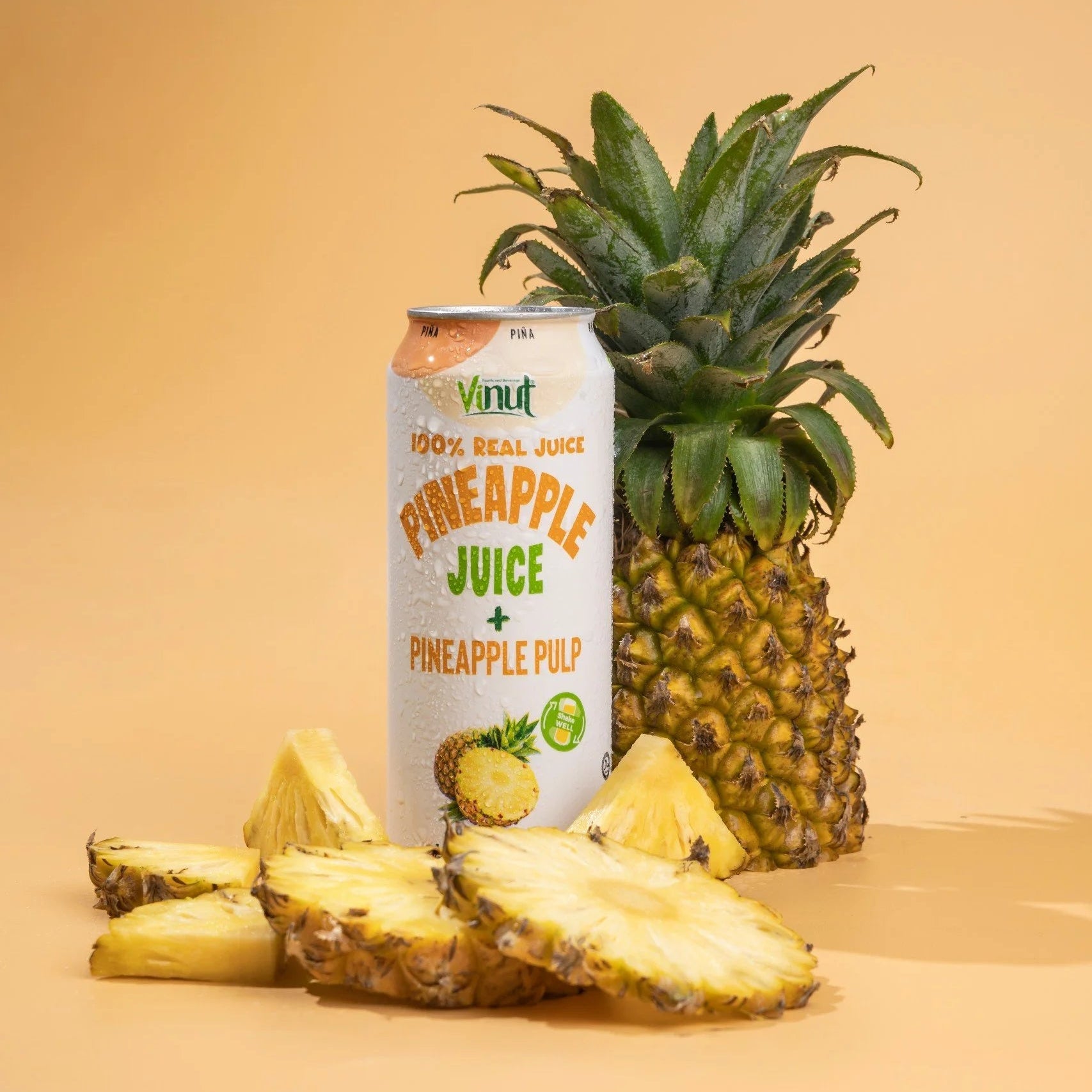 Pineapple - VINUT | 100% Real Fruit Juice – No Sugar Added | Tropical, Organic, Non-GMO. Drink Vinut Now.