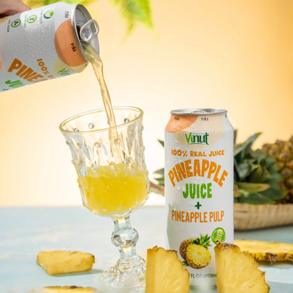 Pineapple - VINUT | 100% Real Fruit Juice – No Sugar Added | Tropical, Organic, Non-GMO. Drink Vinut Now.