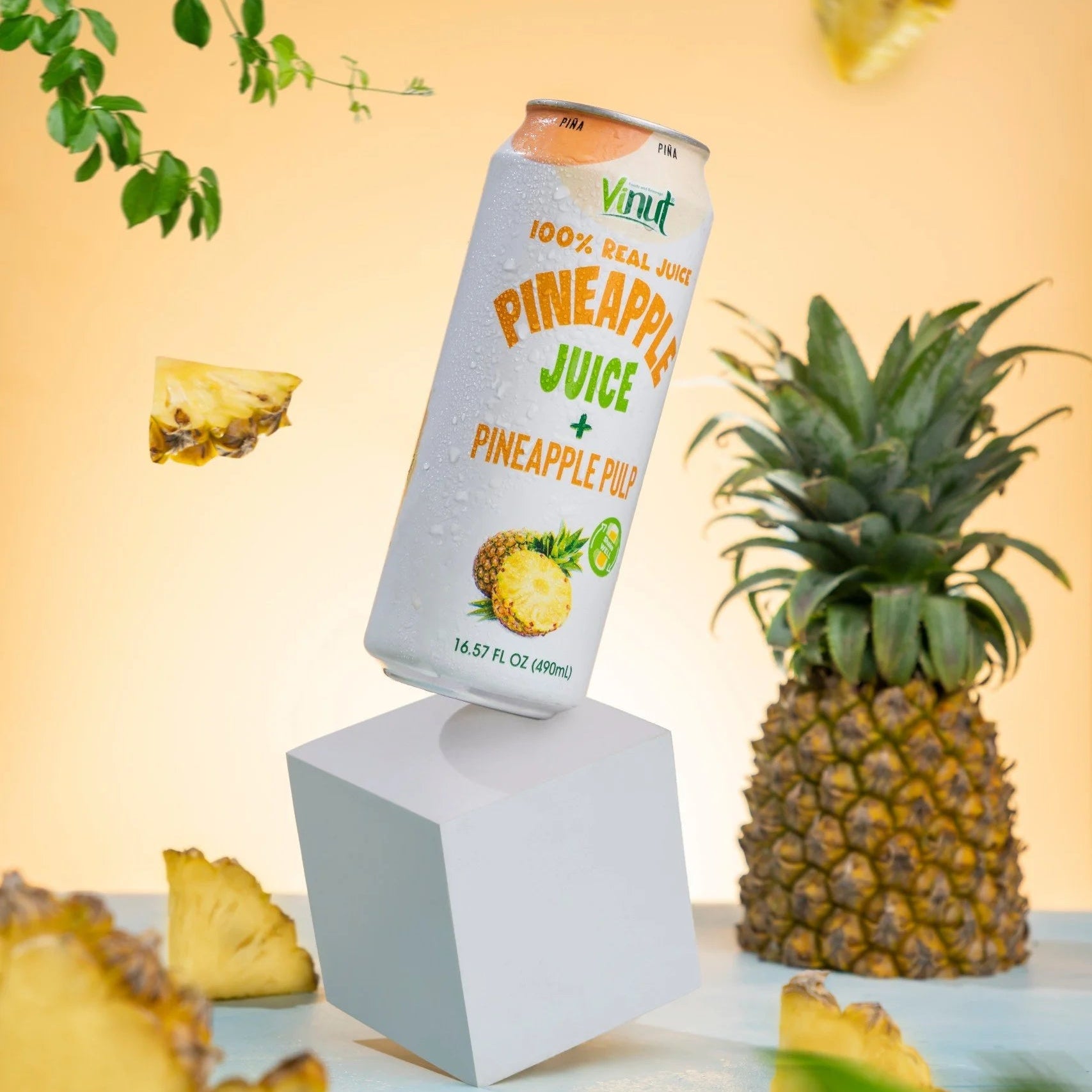 Pineapple - VINUT | 100% Real Fruit Juice – No Sugar Added | Tropical, Organic, Non-GMO. Drink Vinut Now.