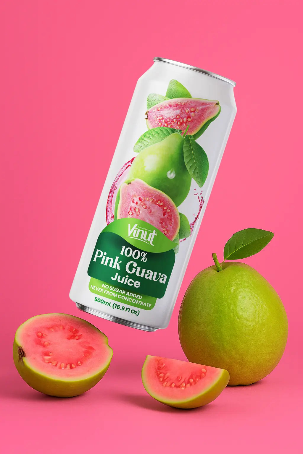Pink Guava - VINUT | 100% Real Fruit Juice – No Sugar Added | Tropical, Organic, Non-GMO. Drink Vinut Now.