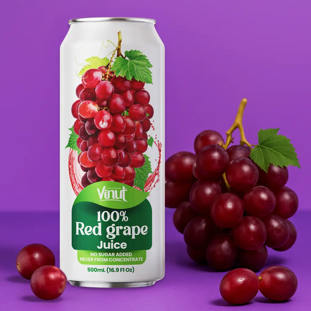 Red Grape - VINUT | 100% Real Fruit Juice – No Sugar Added | Tropical, Organic, Non-GMO. Drink Vinut Now.
