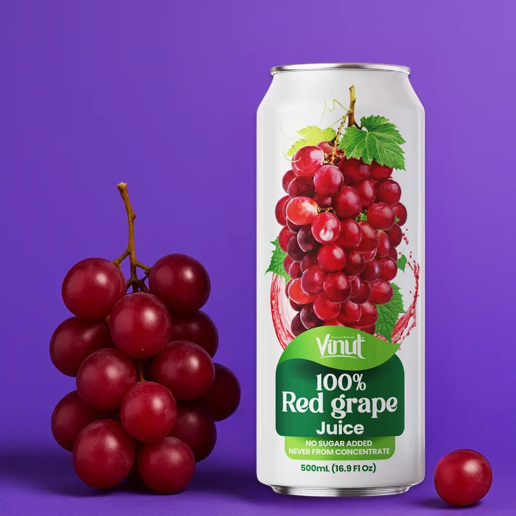 Red Grape - VINUT | 100% Real Fruit Juice – No Sugar Added | Tropical, Organic, Non-GMO. Drink Vinut Now.