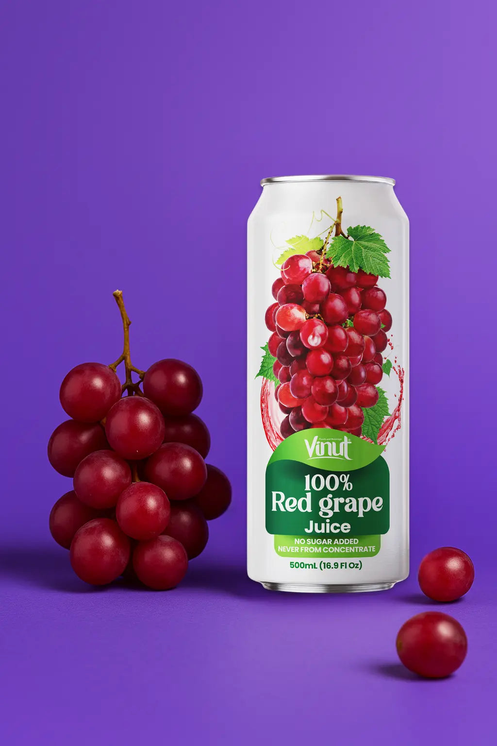 Red Grape - VINUT | 100% Real Fruit Juice – No Sugar Added | Tropical, Organic, Non-GMO. Drink Vinut Now.