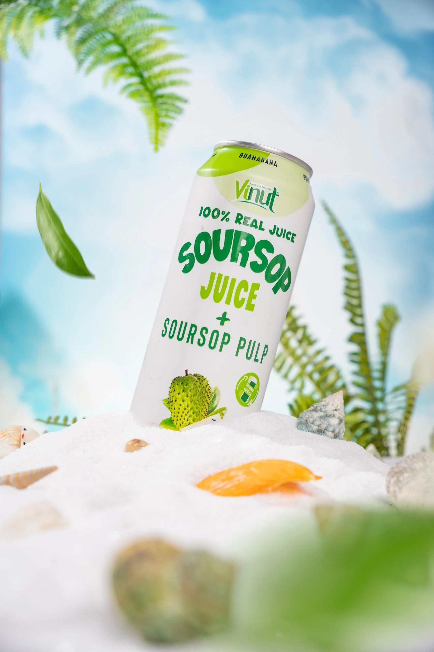 Soursop - VINUT | 100% Real Fruit Juice – No Sugar Added | Tropical, Organic, Non-GMO. Drink Vinut Now.