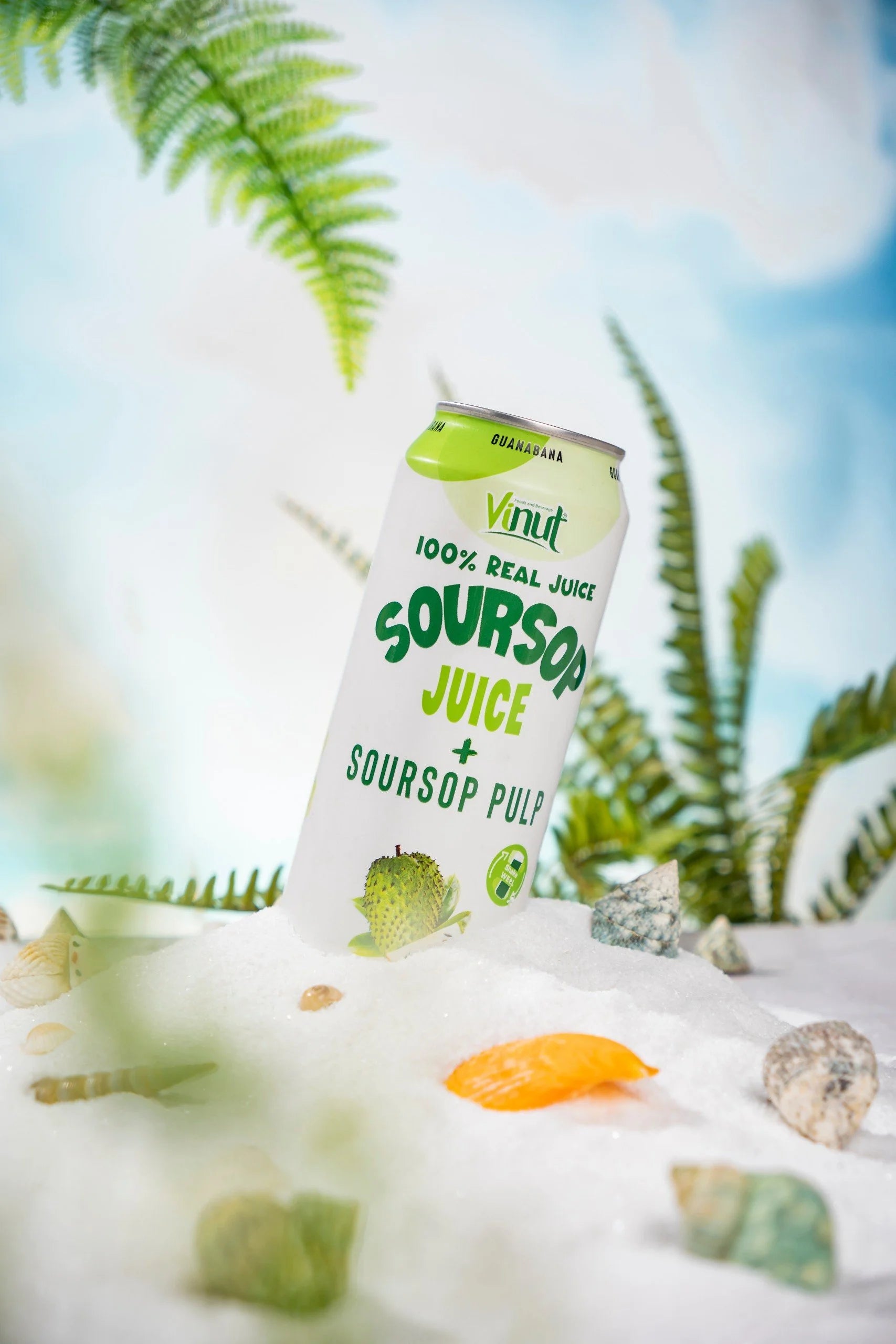 Soursop - VINUT | 100% Real Fruit Juice – No Sugar Added | Tropical, Organic, Non-GMO. Drink Vinut Now.