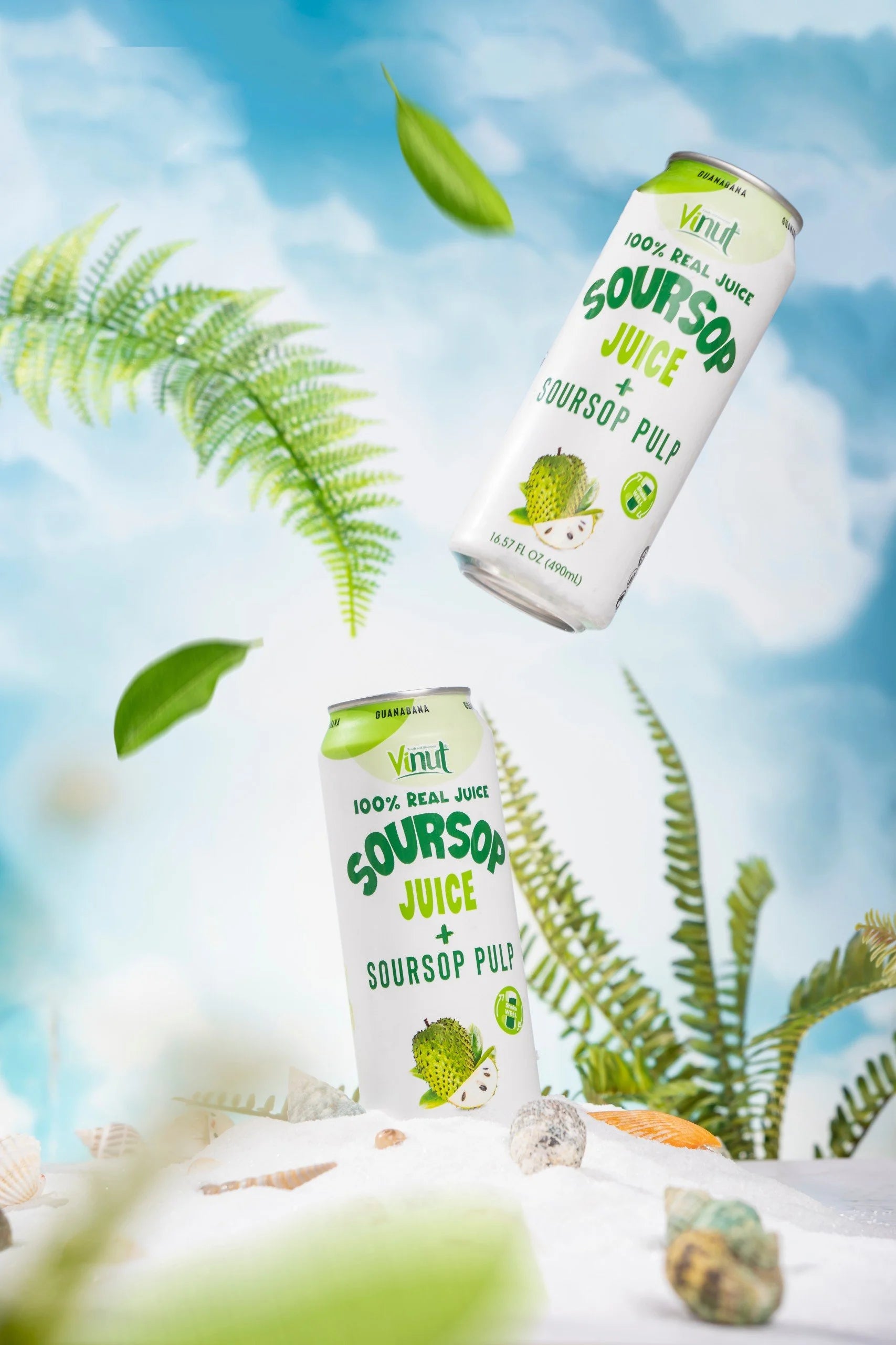 Soursop - VINUT | 100% Real Fruit Juice – No Sugar Added | Tropical, Organic, Non-GMO. Drink Vinut Now.