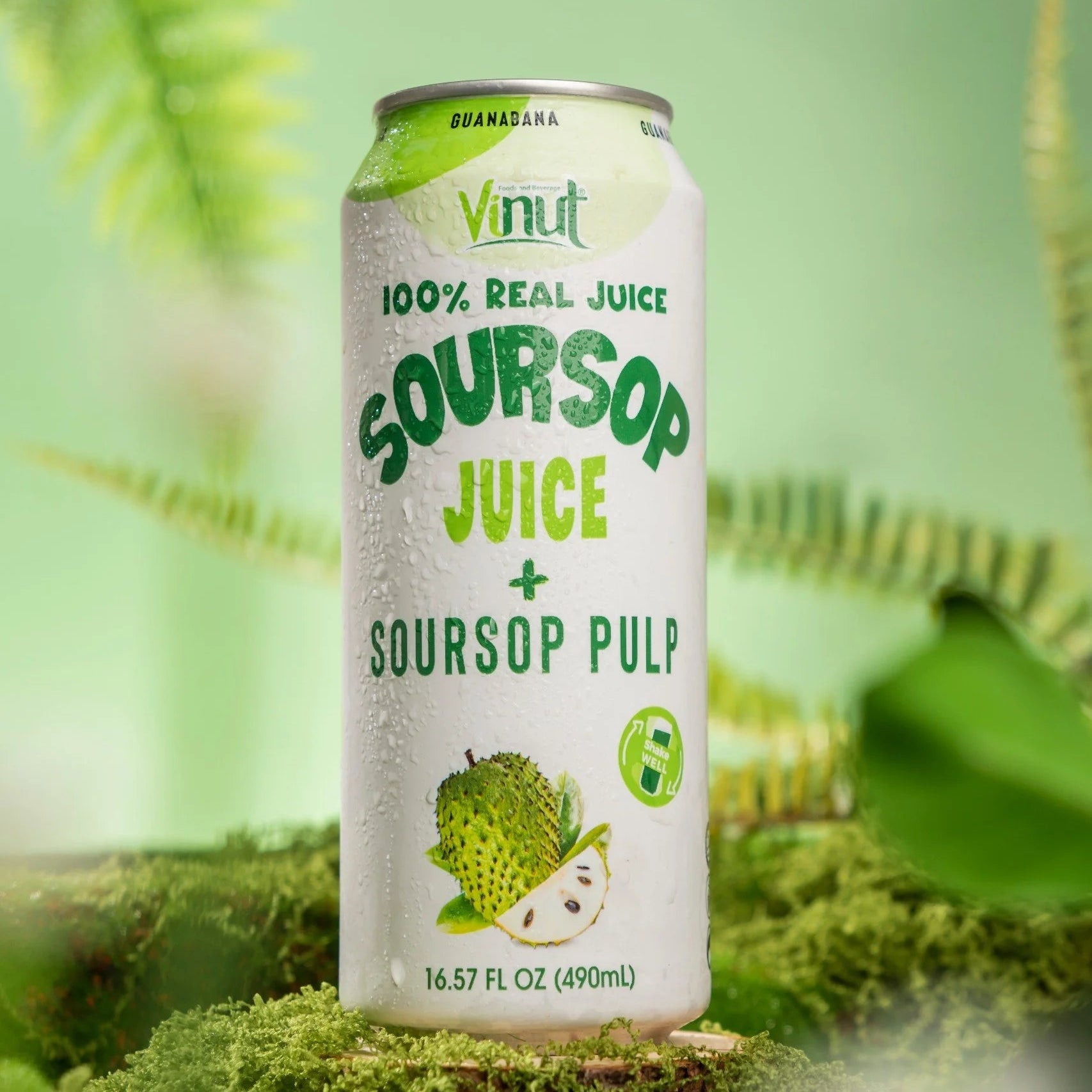 Soursop - VINUT | 100% Real Fruit Juice – No Sugar Added | Tropical, Organic, Non-GMO. Drink Vinut Now.