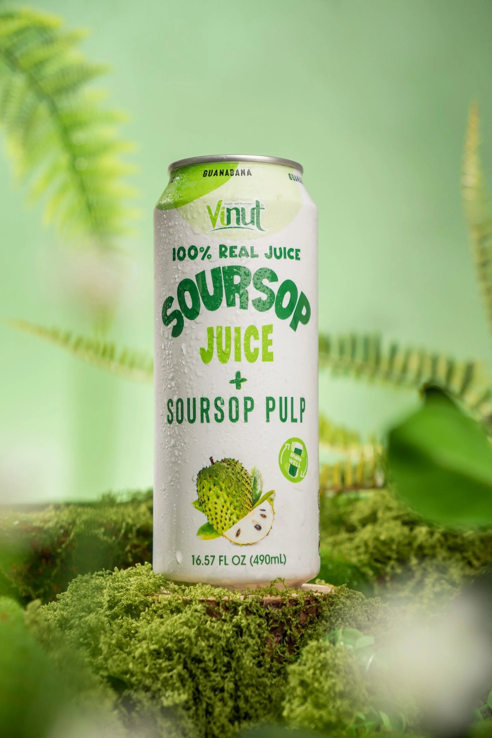 Soursop - VINUT | 100% Real Fruit Juice – No Sugar Added | Tropical, Organic, Non-GMO. Drink Vinut Now.