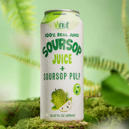Soursop - VINUT | 100% Real Fruit Juice – No Sugar Added | Tropical, Organic, Non-GMO. Drink Vinut Now.