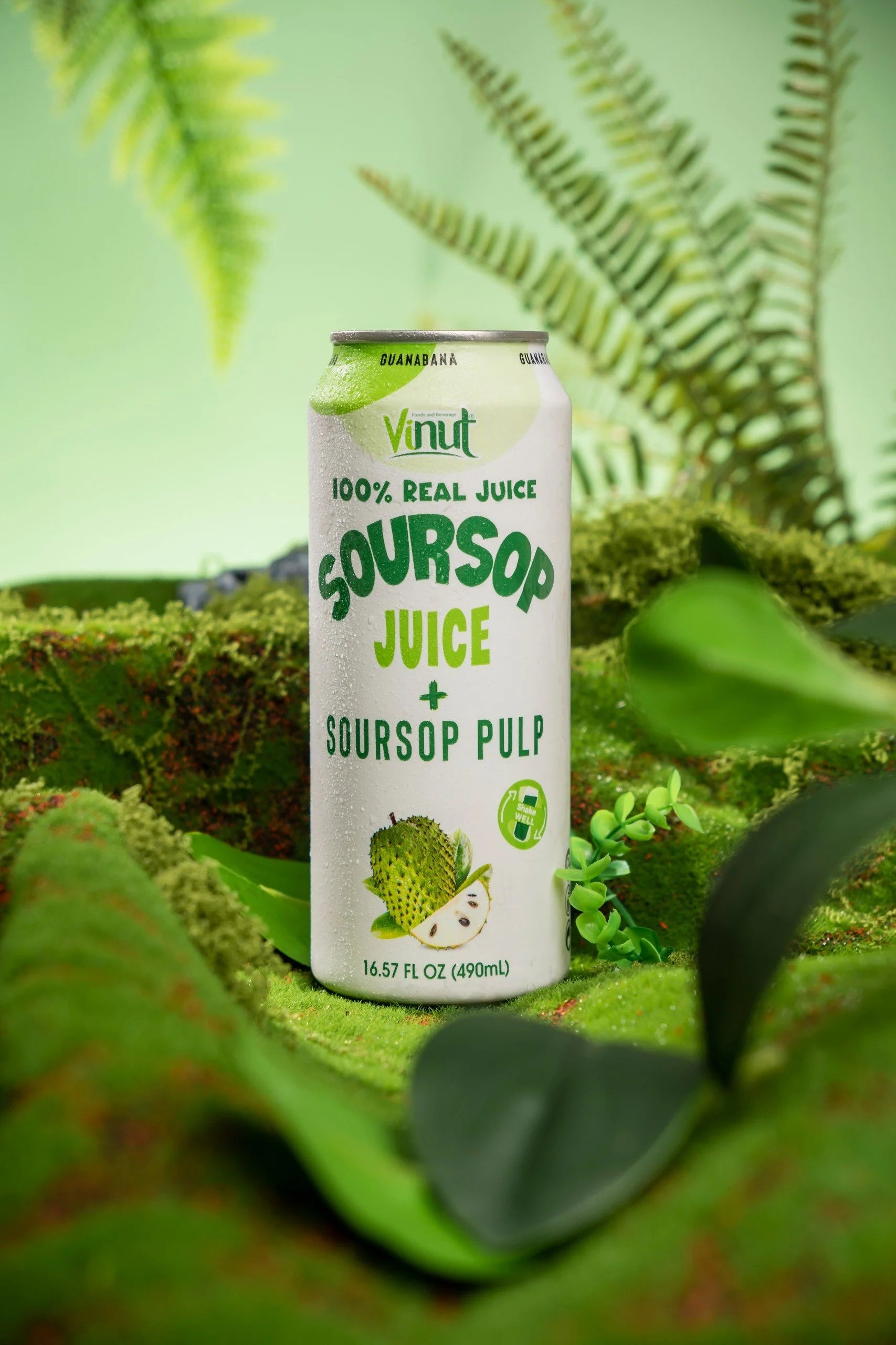 Soursop - VINUT | 100% Real Fruit Juice – No Sugar Added | Tropical, Organic, Non-GMO. Drink Vinut Now.
