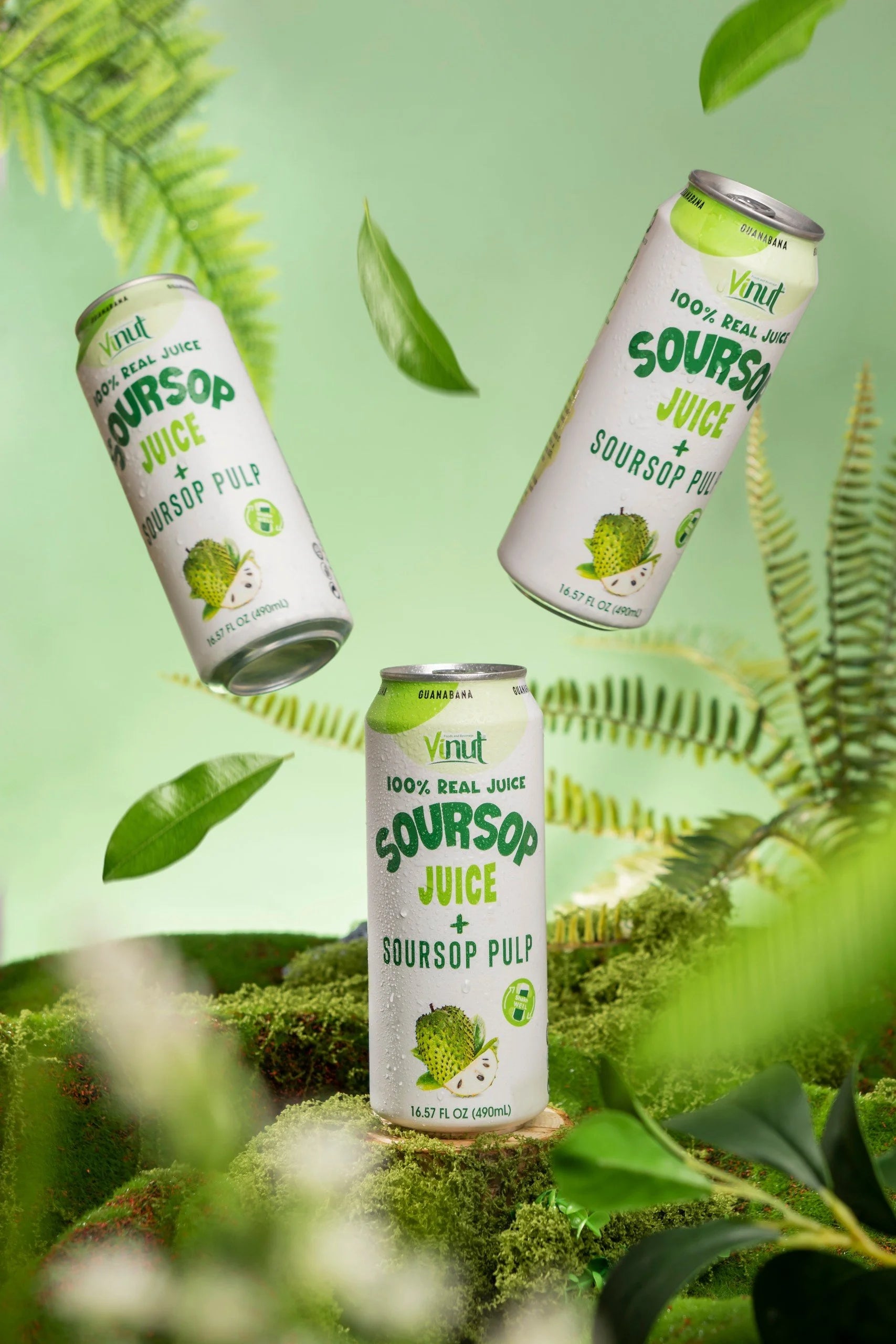 Soursop - VINUT | 100% Real Fruit Juice – No Sugar Added | Tropical, Organic, Non-GMO. Drink Vinut Now.
