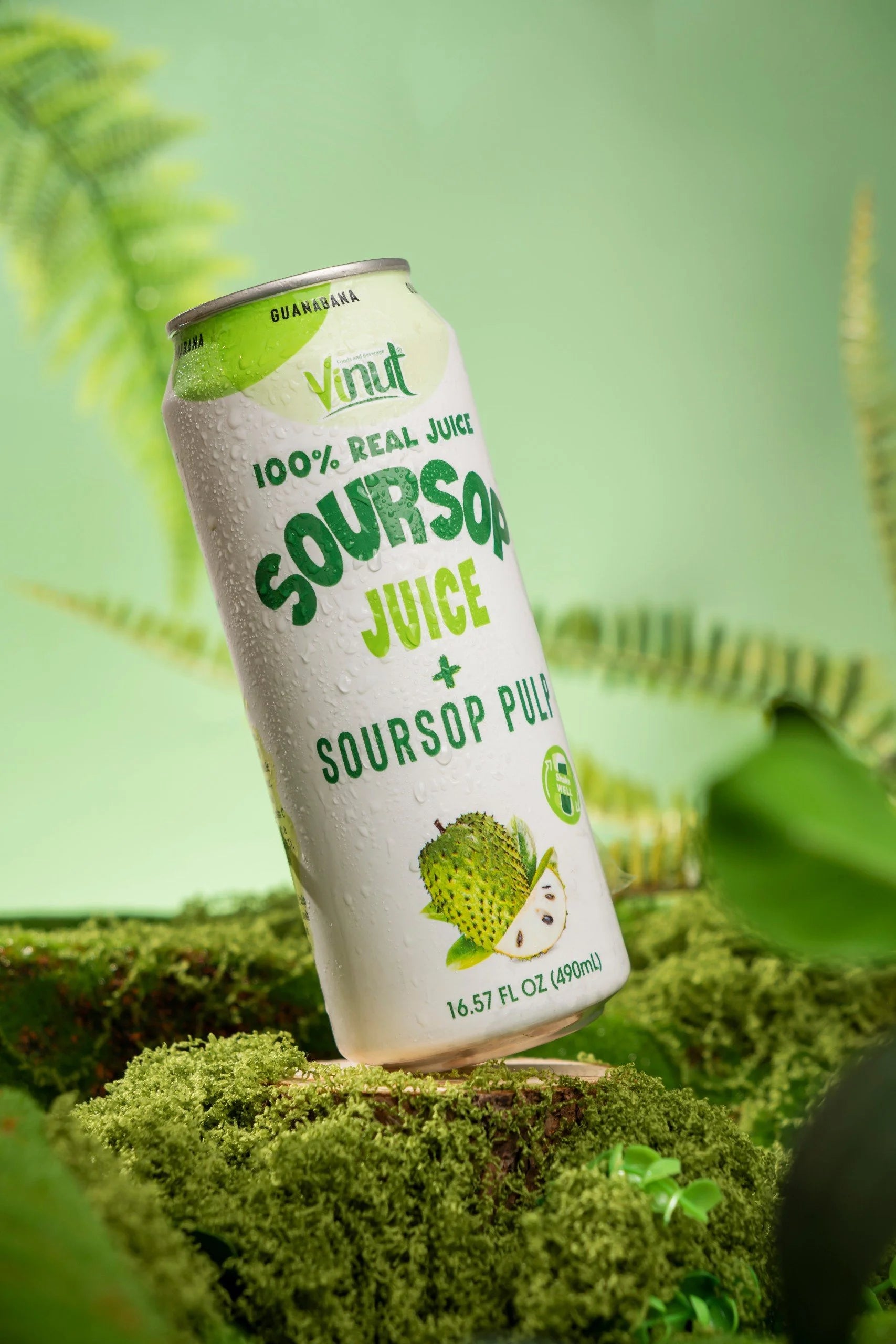 Soursop - VINUT | 100% Real Fruit Juice – No Sugar Added | Tropical, Organic, Non-GMO. Drink Vinut Now.