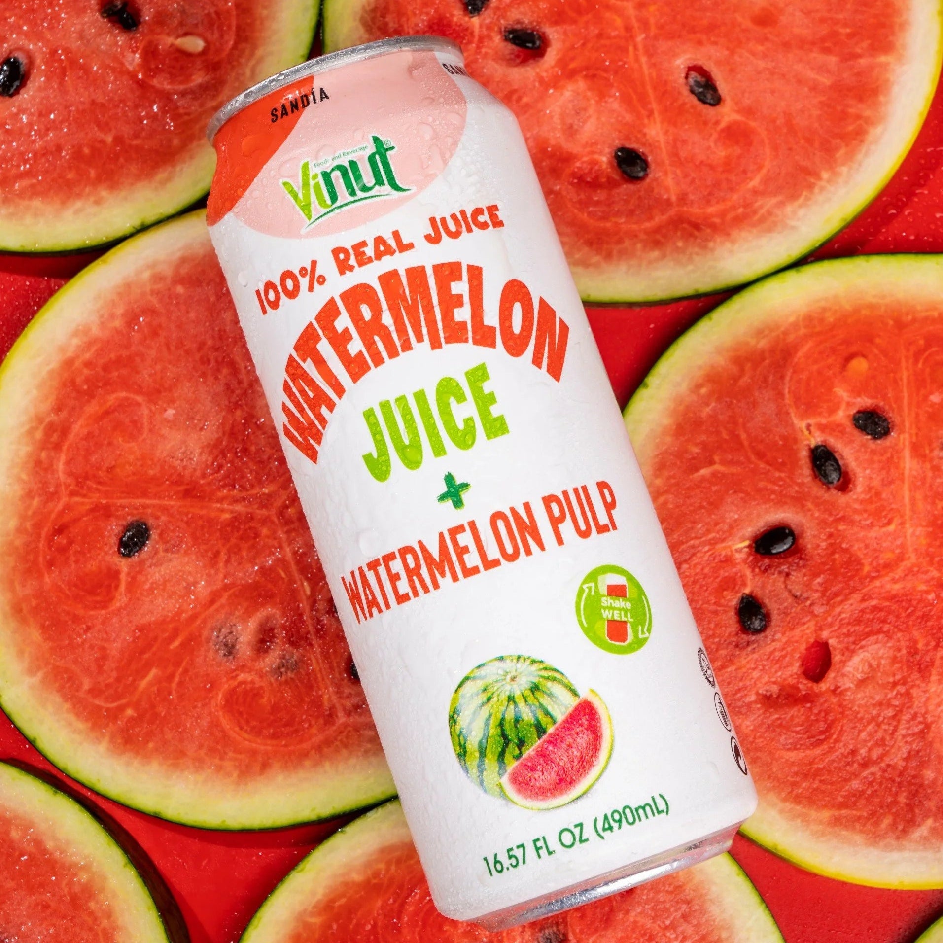 Watermelon - VINUT | 100% Real Fruit Juice – No Sugar Added | Tropical, Organic, Non-GMO. Drink Vinut Now.