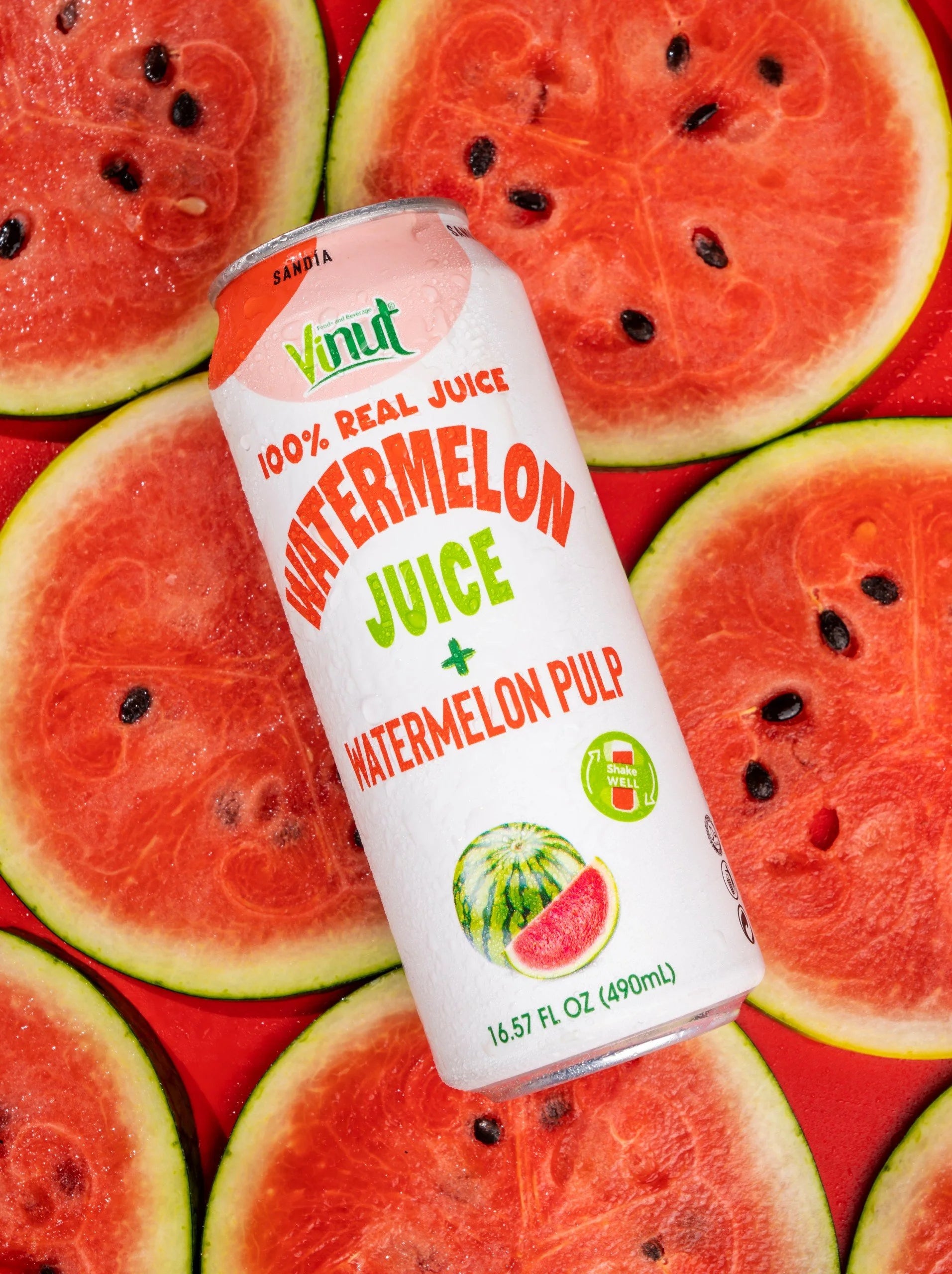 Watermelon - VINUT | 100% Real Fruit Juice – No Sugar Added | Tropical, Organic, Non-GMO. Drink Vinut Now.