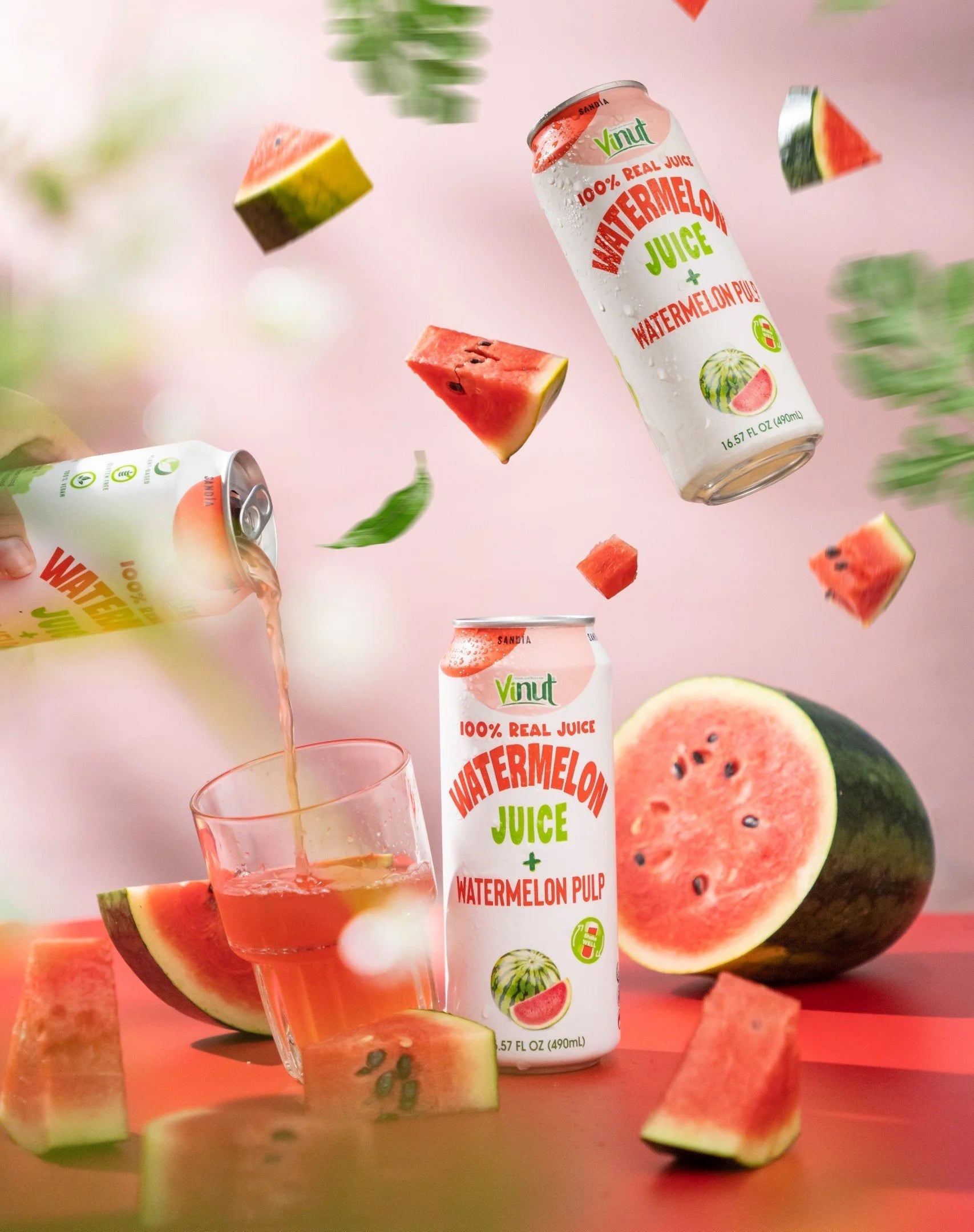 Watermelon - VINUT | 100% Real Fruit Juice – No Sugar Added | Tropical, Organic, Non-GMO. Drink Vinut Now.