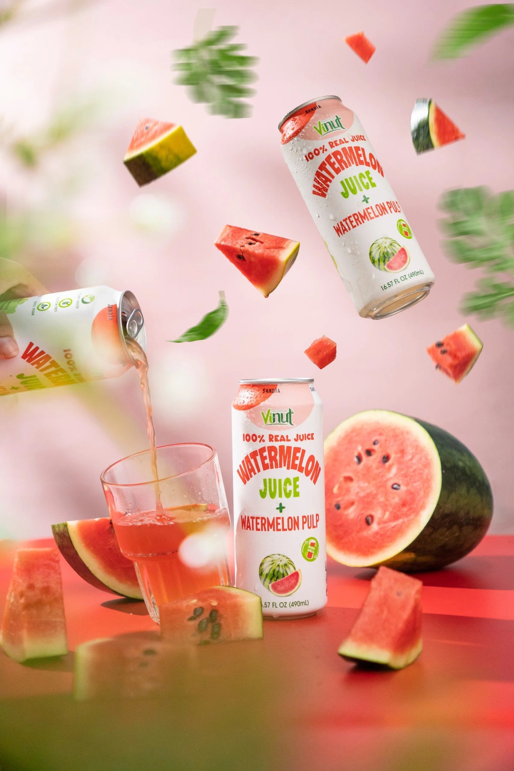 Watermelon - VINUT | 100% Real Fruit Juice – No Sugar Added | Tropical, Organic, Non-GMO. Drink Vinut Now.