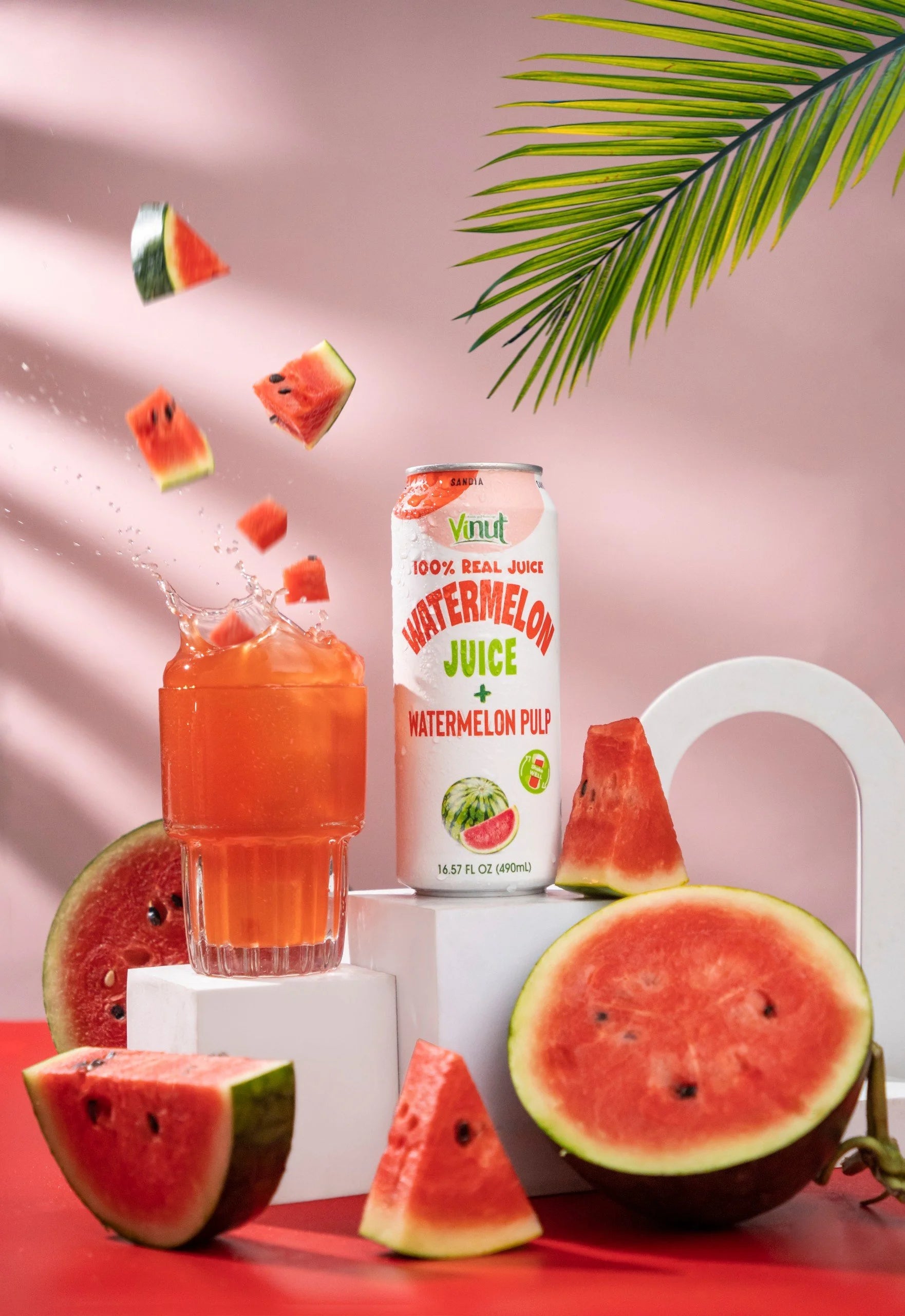 Watermelon - VINUT | 100% Real Fruit Juice – No Sugar Added | Tropical, Organic, Non-GMO. Drink Vinut Now.