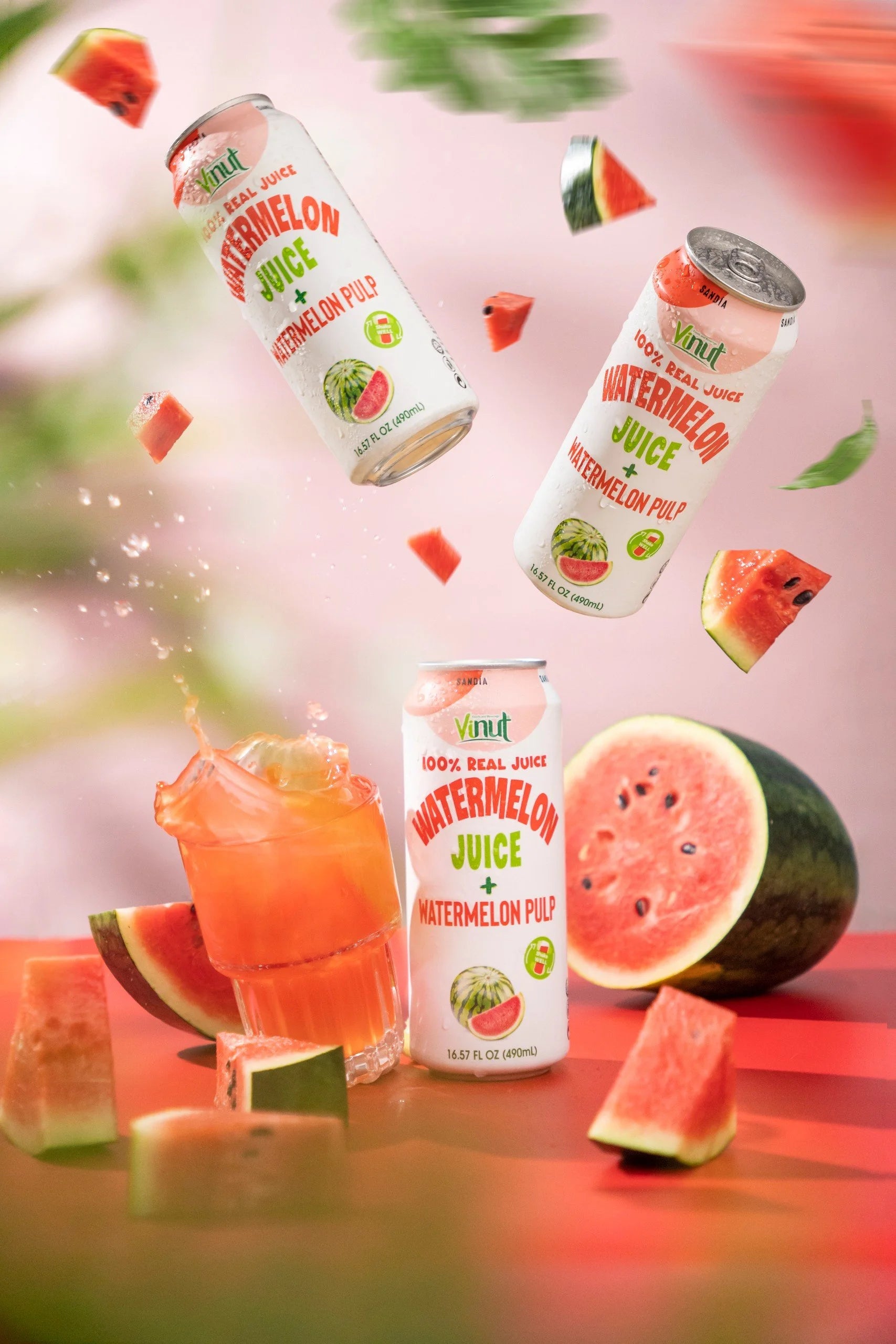 Watermelon - VINUT | 100% Real Fruit Juice – No Sugar Added | Tropical, Organic, Non-GMO. Drink Vinut Now.