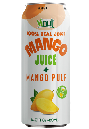 mango 100% fruit juice with pulp single can