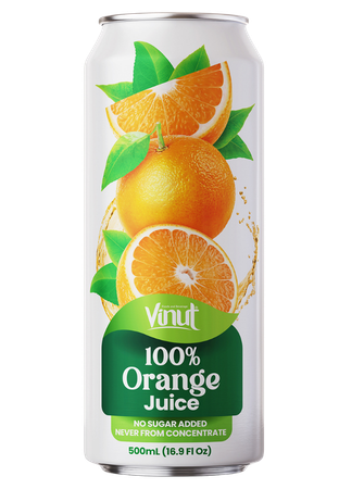 orange 100% fruit juice single can