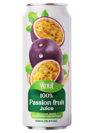 passion fruit 100% fruit juice single can