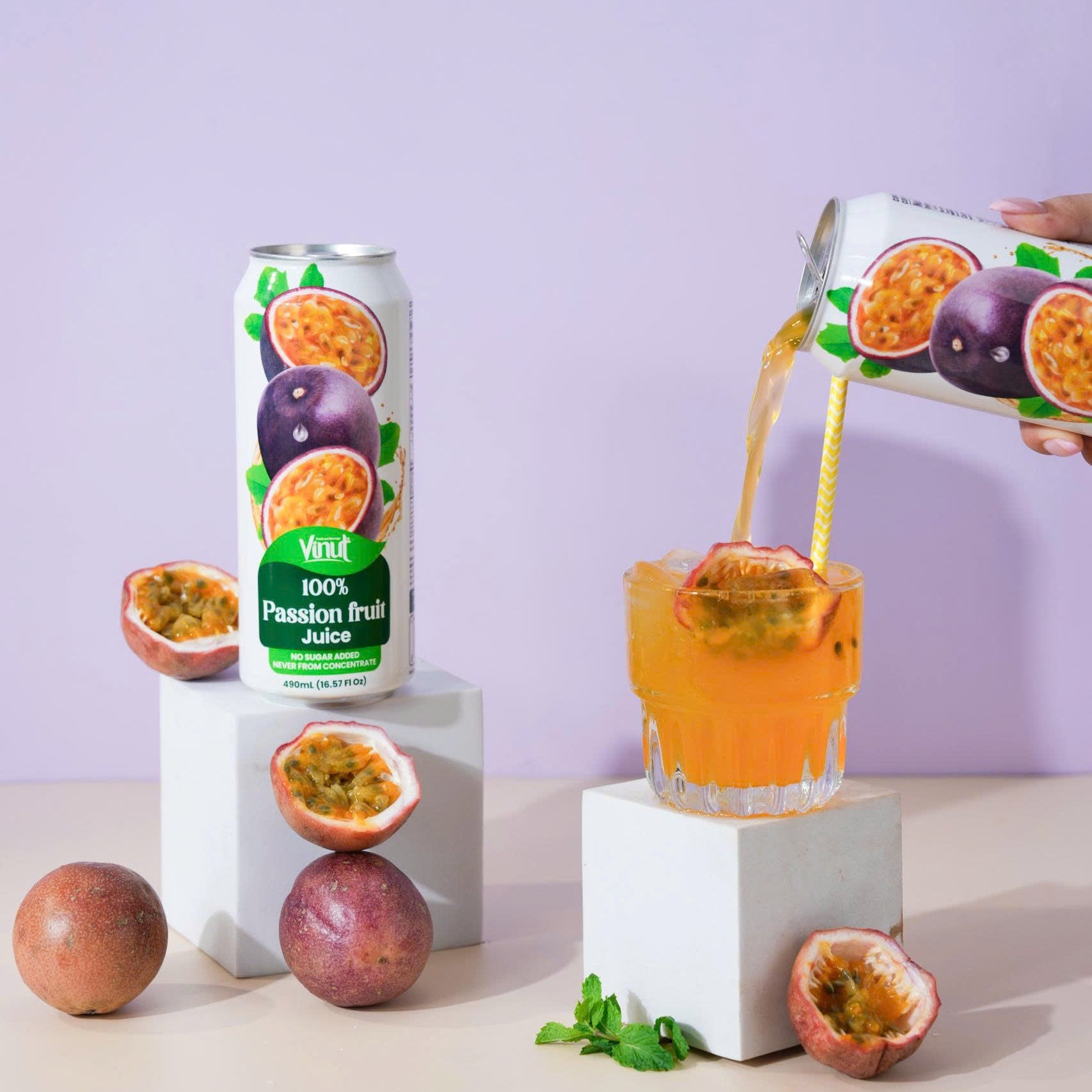 Passion Fruit Juice — 12 Pack | 100% Real Fruit | No Pulp