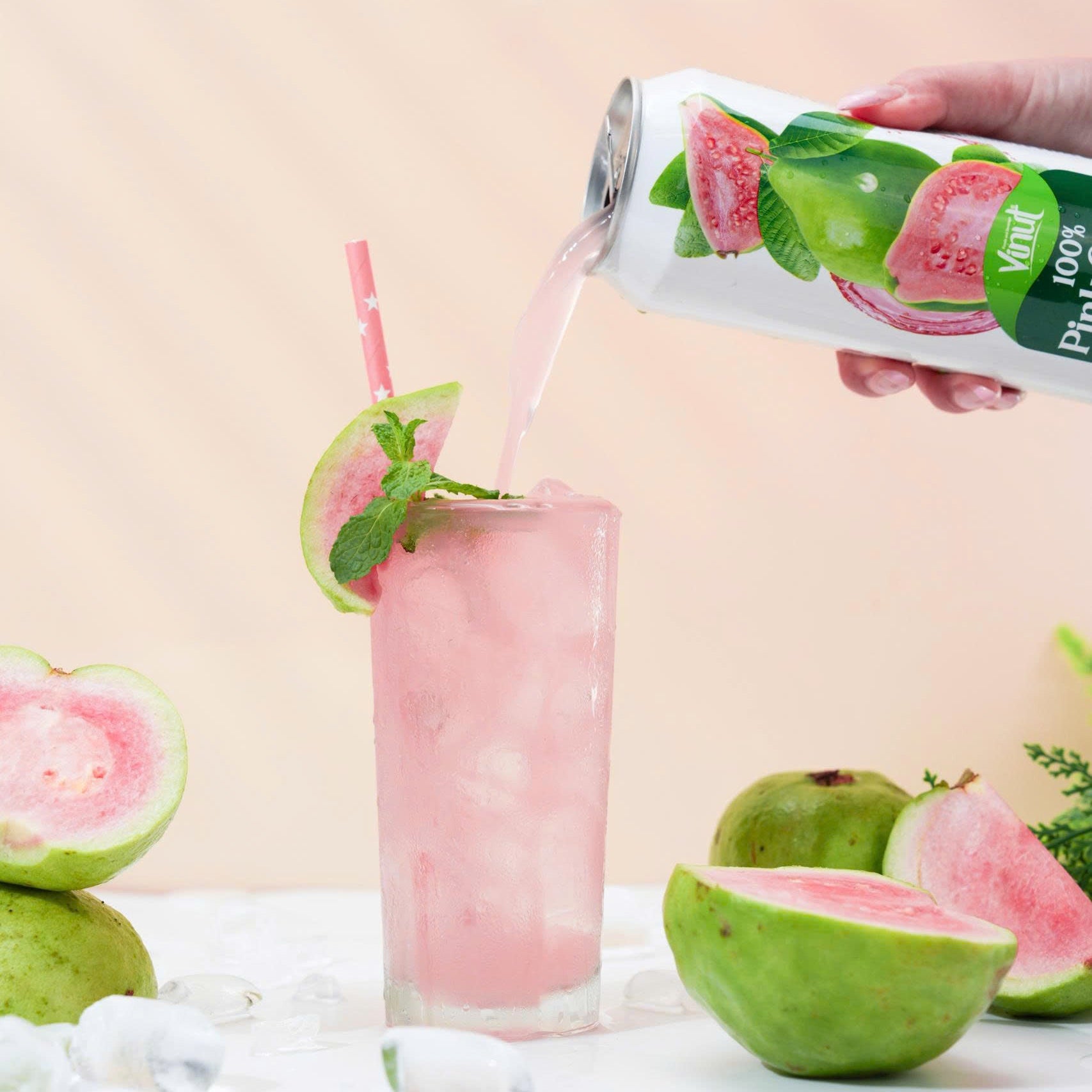 Pink Guava Juice — 12 Pack | 100% Real Fruit | No Pulp